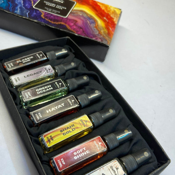 Buy Qaffra 7x10ml EDP Perfume Tester Set | Long Lasting Scents (10+ Hours)